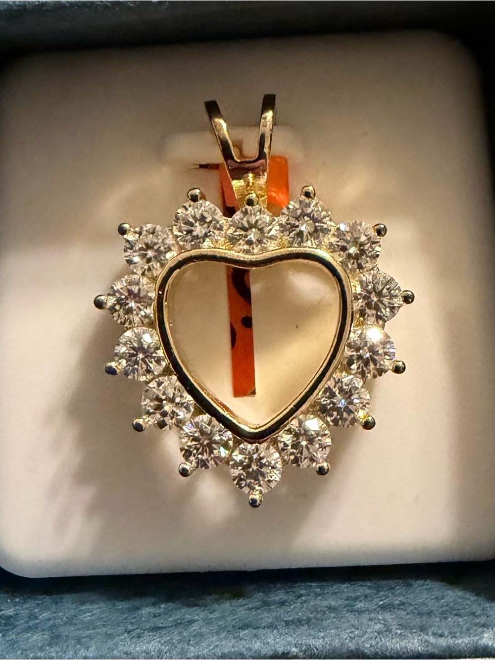 Moissanite 925 Silver Heart Pendant